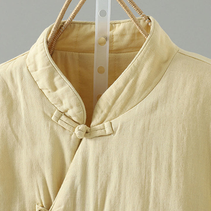 Chaqueta térmica de algodón de manga larga con estampado floral de Buddha Stones para mujer - image 21