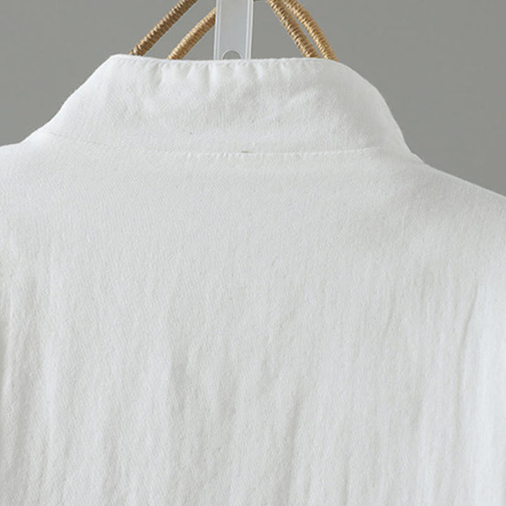 Chaqueta térmica de algodón de manga larga con estampado floral de Buddha Stones para mujer - image 33