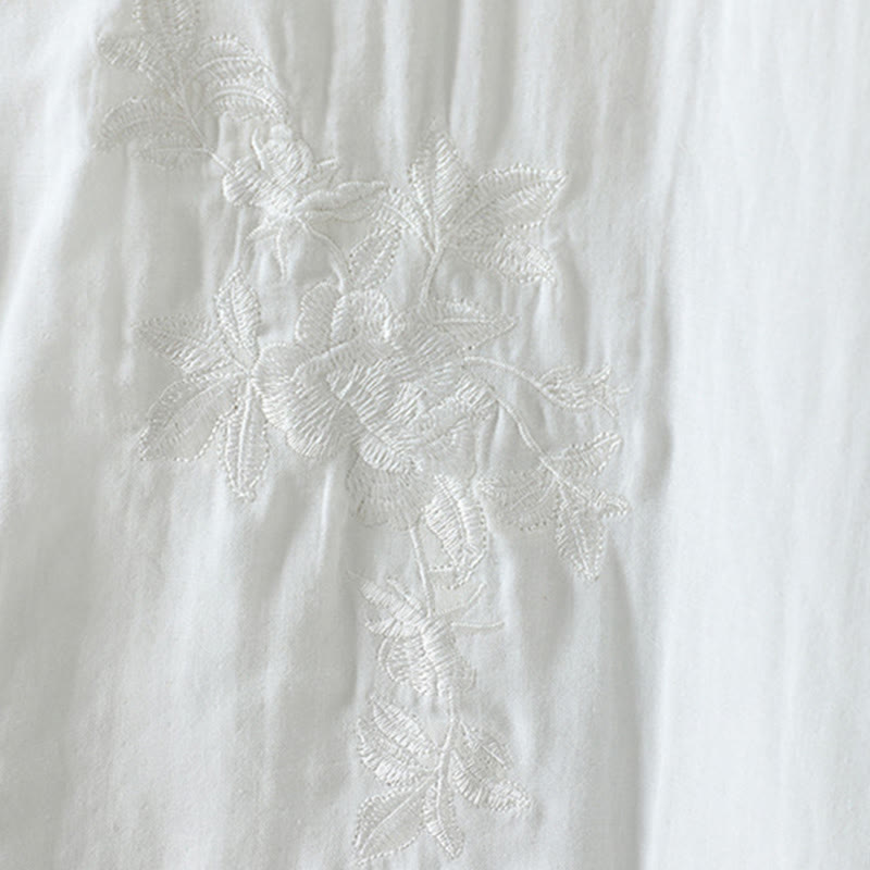 Chaqueta térmica de algodón de manga larga con estampado floral de Buddha Stones para mujer - image 36