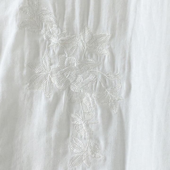 Chaqueta térmica de algodón de manga larga con estampado floral de Buddha Stones para mujer - image 36