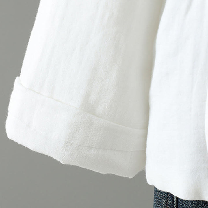 Chaqueta térmica de algodón de manga larga con estampado floral de Buddha Stones para mujer - image 38