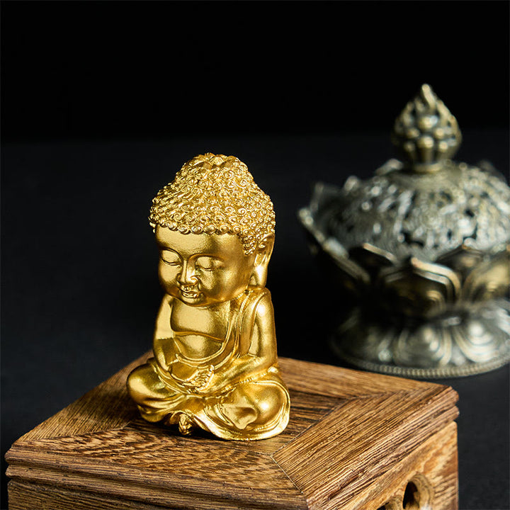 Imán para nevera con estatua de Buda Tathagata de Buddha Stones, decoración para el hogar - Estilo A1 3,8 x 6,7 x 3 cm (con imán trasero) - image 0