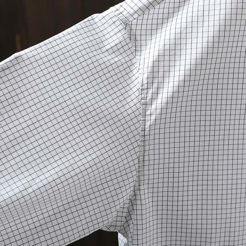 Camisa de algodón de manga larga para mujer con botones en contraste y estampado de Buddha Stones - image 10