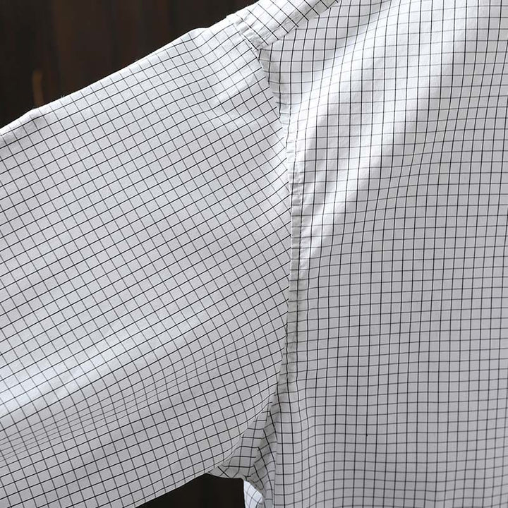 Camisa de algodón de manga larga para mujer con botones en contraste y estampado de Buddha Stones - image 10