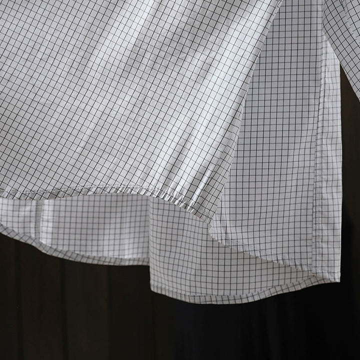 Camisa de algodón de manga larga para mujer con botones en contraste y estampado de Buddha Stones - image 15