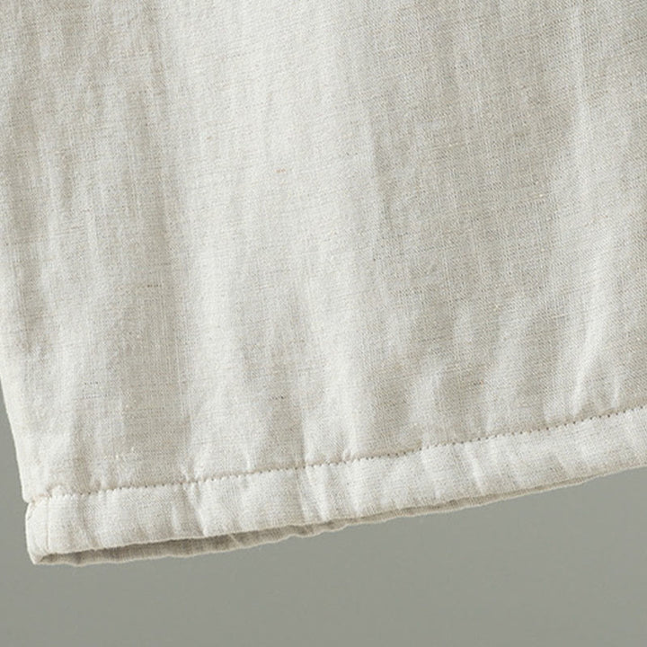 Pantalones anchos de lino y algodón con cordón ajustable de invierno para mujer con Buddha Stones y bolsillos - image 16