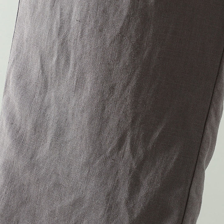 Pantalones anchos de lino y algodón con cordón ajustable de invierno para mujer con Buddha Stones y bolsillos - image 20