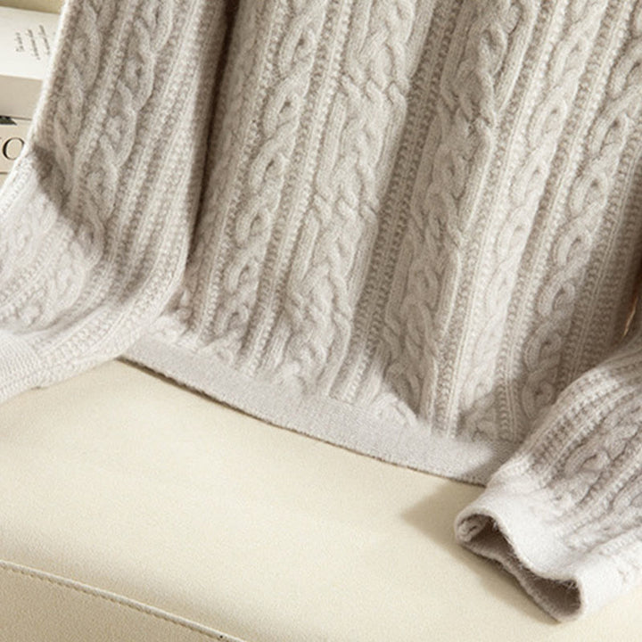 Cárdigan de punto de manga larga para mujer, de algodón, con diseño informal de botones retorcidos de Buddha Stones para invierno - image 39