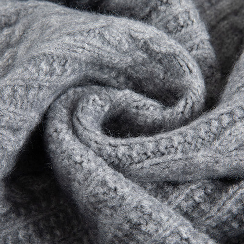 Cárdigan de punto de manga larga para mujer, de algodón, con diseño informal de botones retorcidos de Buddha Stones para invierno - image 30