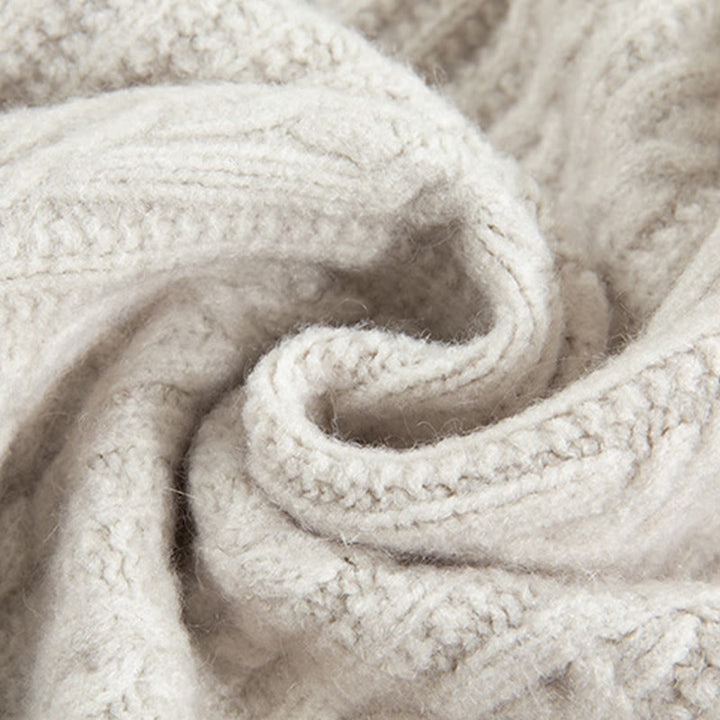 Cárdigan de punto de manga larga para mujer, de algodón, con diseño informal de botones retorcidos de Buddha Stones para invierno - image 45