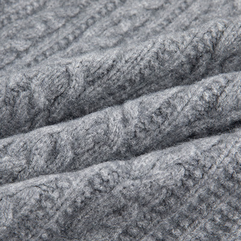 Cárdigan de punto de manga larga para mujer, de algodón, con diseño informal de botones retorcidos de Buddha Stones para invierno - image 29