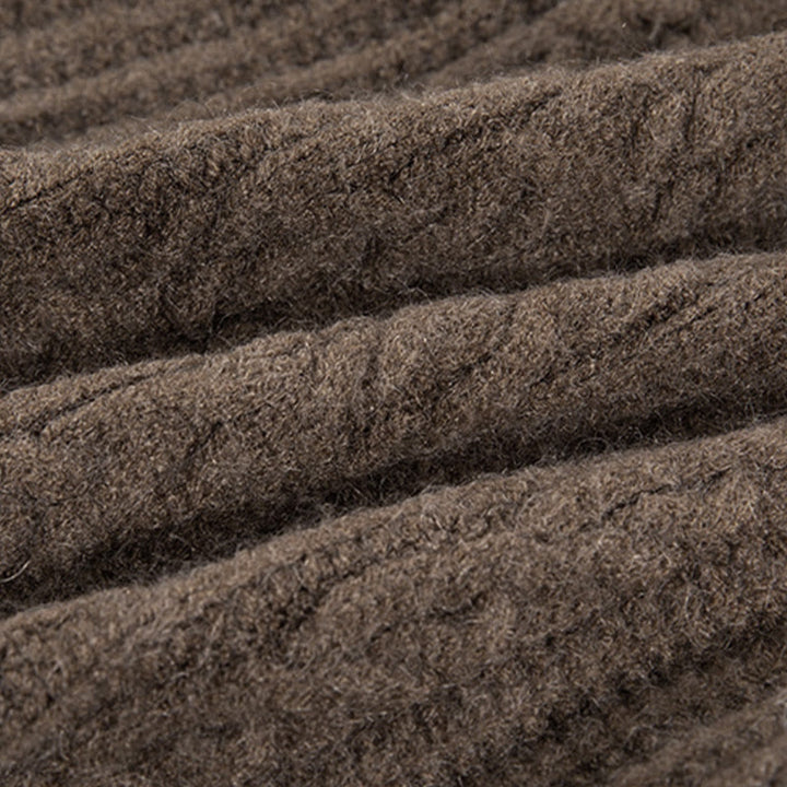 Cárdigan de punto de manga larga para mujer, de algodón, con diseño informal de botones retorcidos de Buddha Stones para invierno - image 12