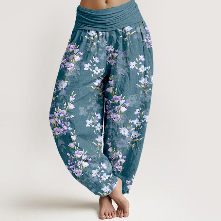 Pantalones Buddha Stones para mujer, con cintura elástica - Azul cadete - US16，UK/AU20，EU48 (3XL) - image 5
