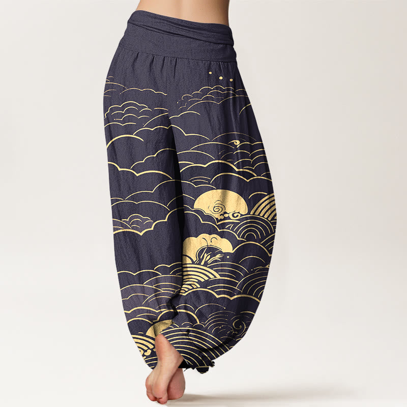 Pantalones Buddha Stones para mujer, con cintura elástica - image 6