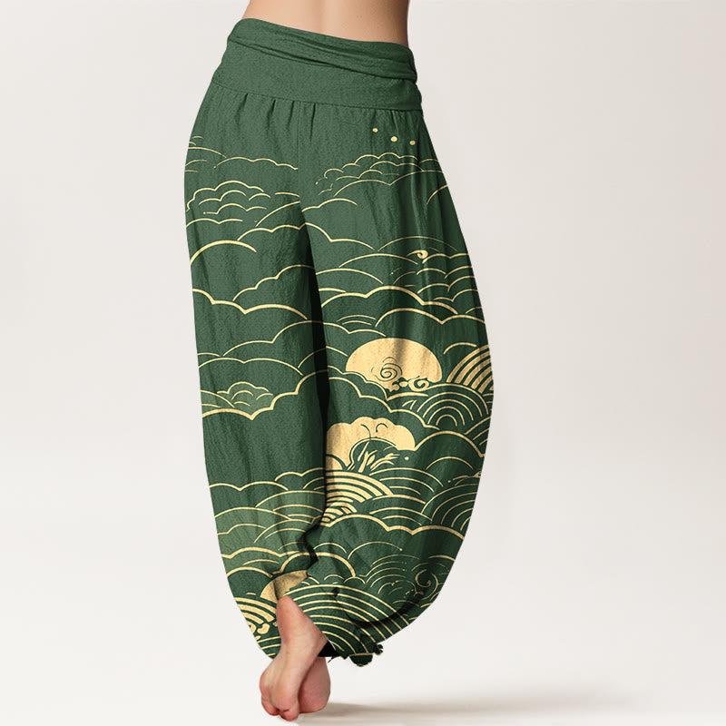 Pantalones Buddha Stones para mujer, con cintura elástica - image 9