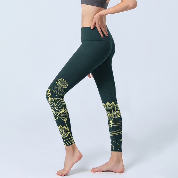 Leggings de yoga para mujer con estampado de Buddha Stones - image 2