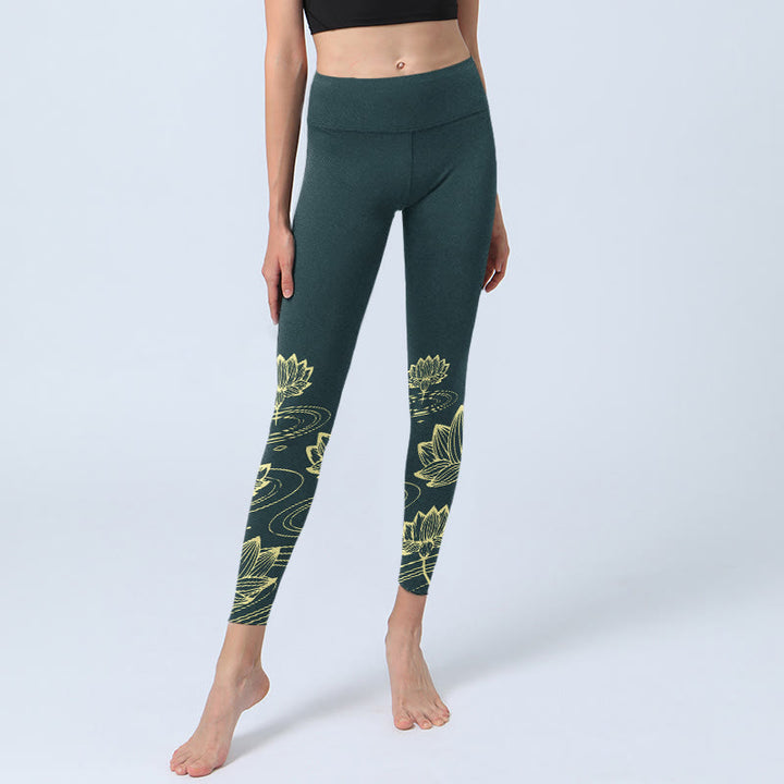 Leggings de yoga para mujer con estampado de Buddha Stones - image 5