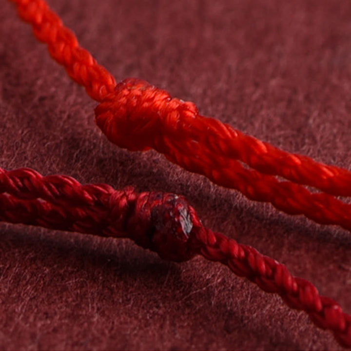 Pulsera tobillera con hebilla de paz y hilo de jade hetiano natural de Buddha Stones - image 15