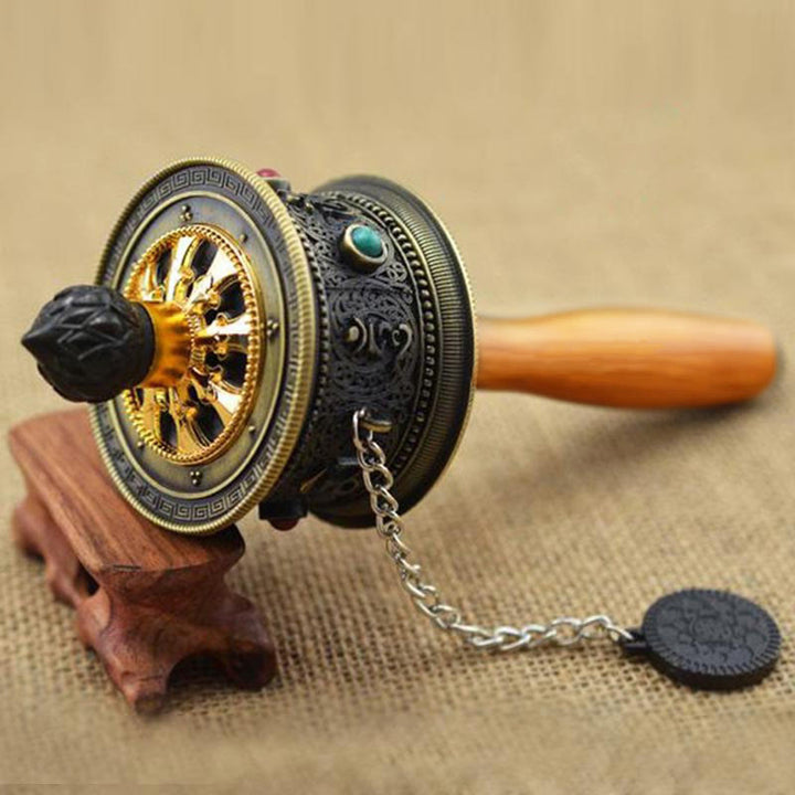 Decoración tibetana de la rueda de oración de la suerte - 2 - image 3