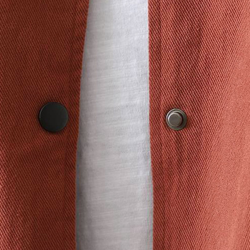 Chaqueta de manga larga con botones y bolsillos para mujer, Buddha Stones Fall. - image 3
