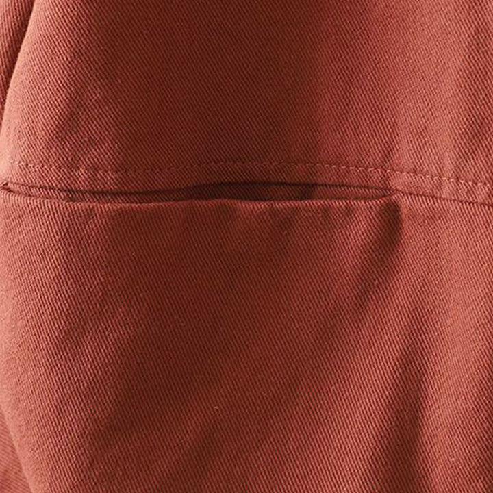 Chaqueta de algodón de manga larga con botones y bolsillos para mujer, con estampado de Buddha Stones Fall - image 6