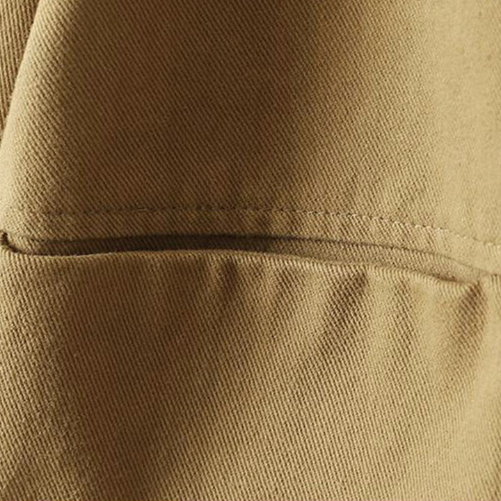 Chaqueta de algodón de manga larga con botones y bolsillos para mujer, con estampado de Buddha Stones Fall - image 22