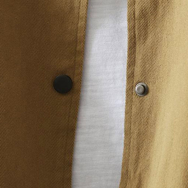 Chaqueta de algodón de manga larga con botones y bolsillos para mujer, con estampado de Buddha Stones Fall - image 21