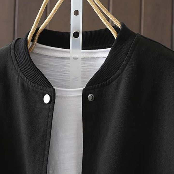 Chaqueta de algodón de manga larga con botones y bolsillos para mujer, con estampado de Buddha Stones Fall - image 26