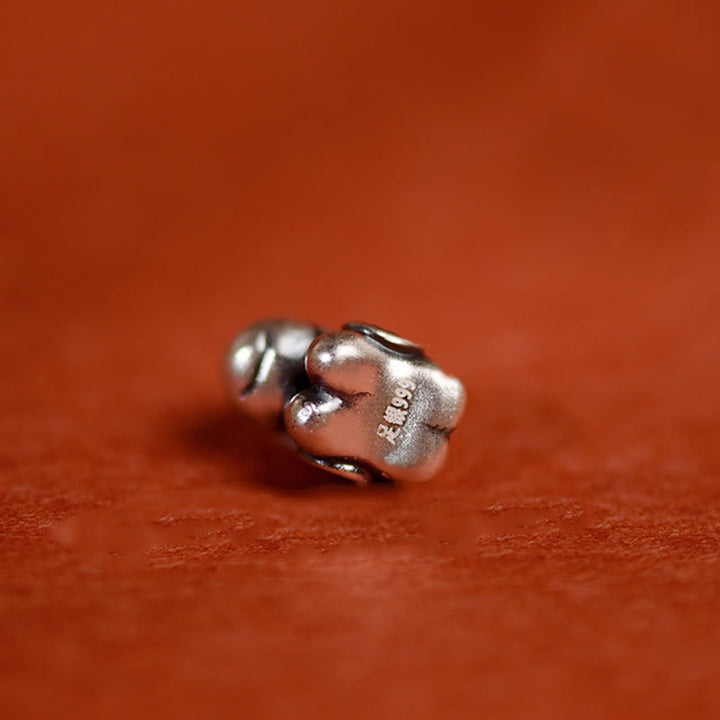 Pulsera tobillera trenzada con dijes de paz y alegría de plata de ley 925 con Buddha Stones y año del caballo. - image 22