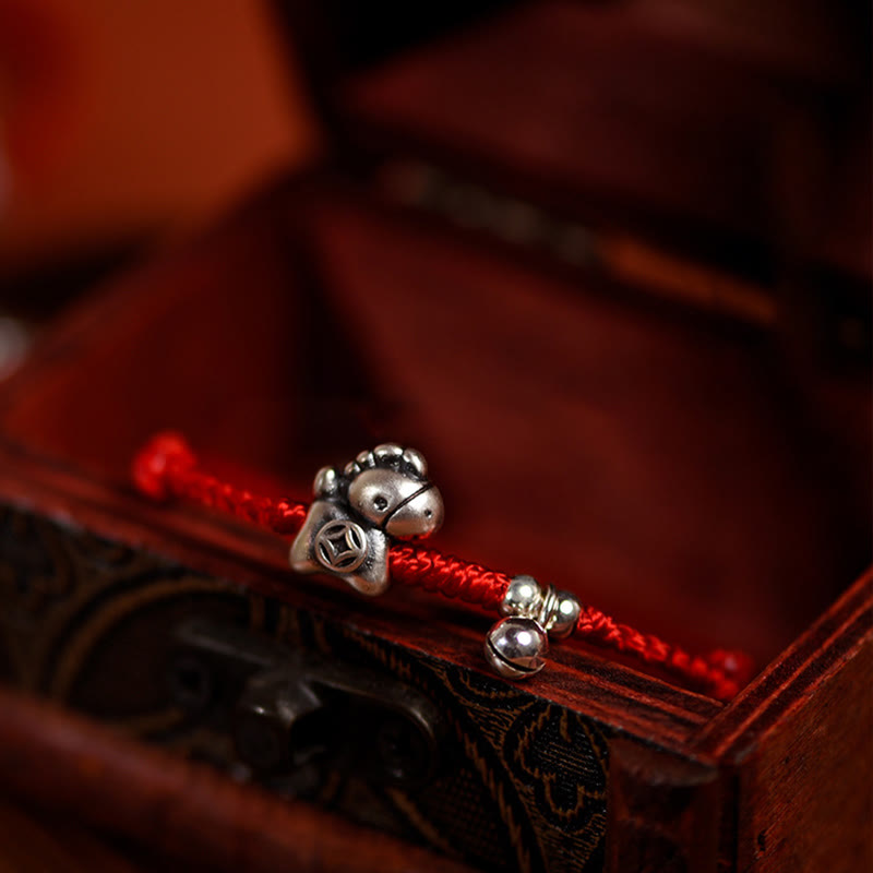 Pulsera tobillera con Buddha Stones en plata de ley 999 y campana de plata de ley 925 para niños y adultos. - image 11