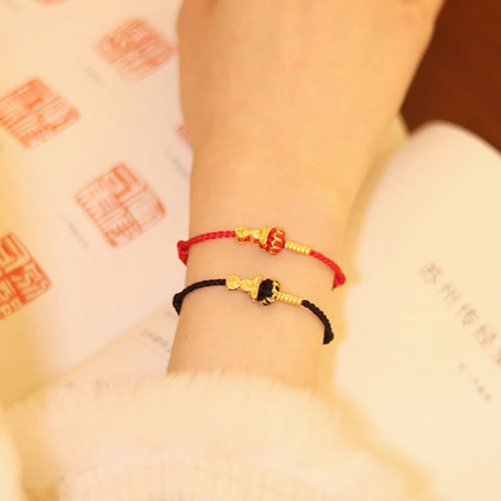 Pulsera trenzada protectora de hilo rojo con nudo de loto de Buda sin forma y Buddha Stones - image 18
