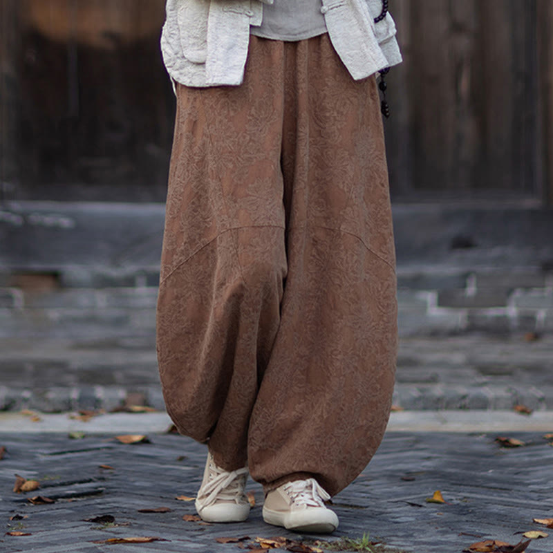 Camisa de manga larga con botones de rana para mujer, pantalones de algodón y lino con estampado de Buddha Stones en otoño, jacquard - image 40