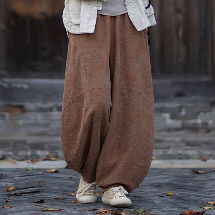 Camisa de manga larga con botones de rana para mujer, pantalones de algodón y lino con estampado de Buddha Stones en otoño, jacquard - image 40