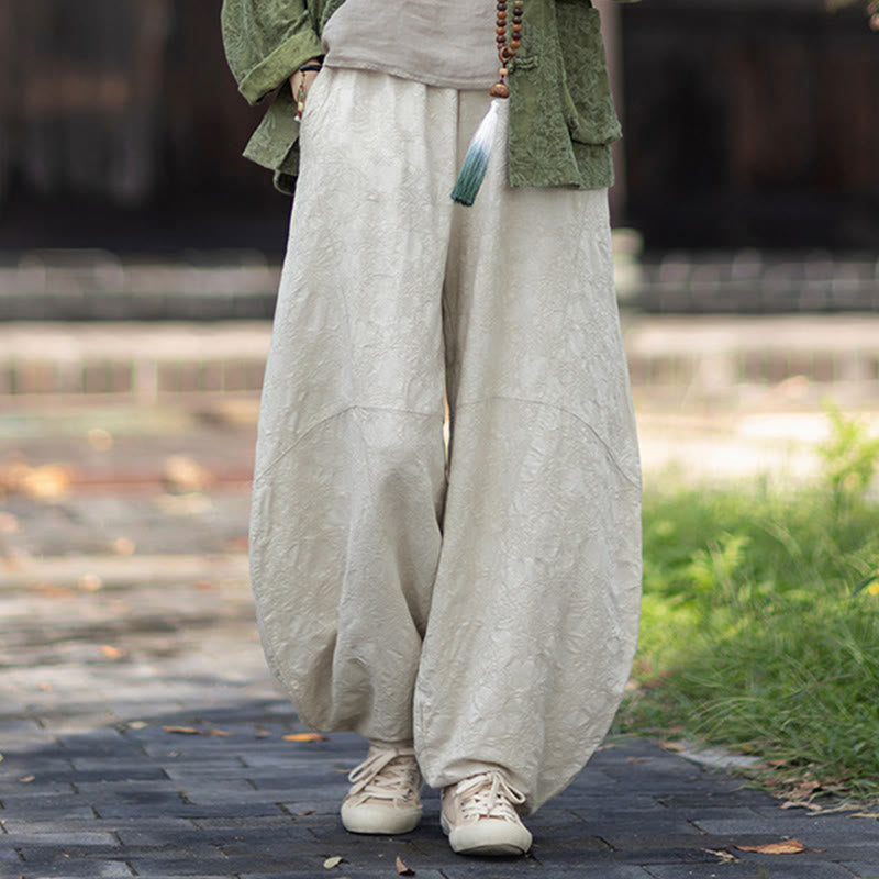 Camisa de manga larga con botones de rana para mujer, pantalones de algodón y lino con estampado de Buddha Stones en otoño, jacquard - image 33