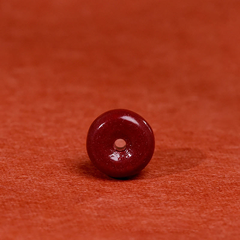 Pulsera tobillera ajustable con bendición de cuerda hecha a mano con hebilla de paz y cinabrio de Buddha Stones - image 9