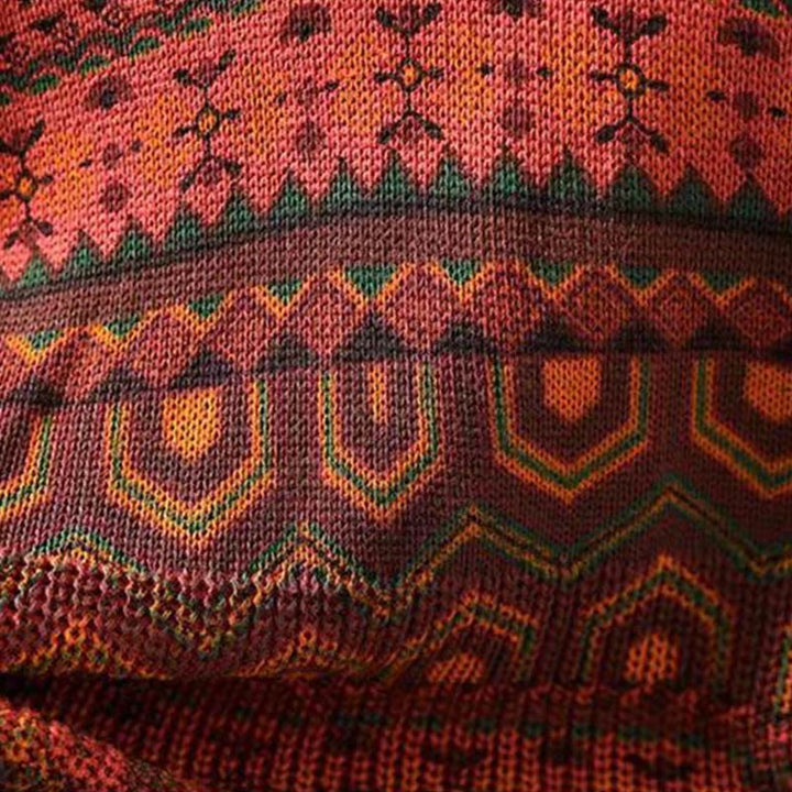 Sudadera con capucha de punto de manga larga para mujer, de algodón, con diseño de flores geométricas y Buddha Stones - image 10