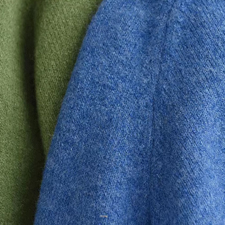 Suéter de punto de algodón de manga larga y cuello redondo de invierno para mujer con Buddha Stones - image 9