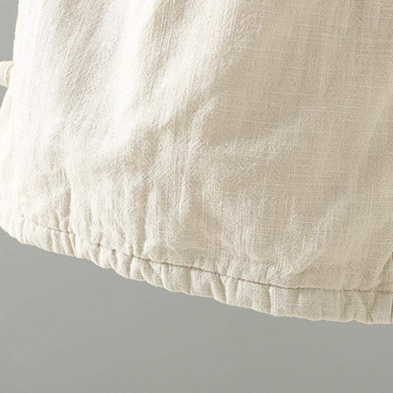 Pantalones rectos térmicos de algodón con diseño de rana y cintura elástica de Buddha Stones para mujer, con bolsillos, para invierno - image 17