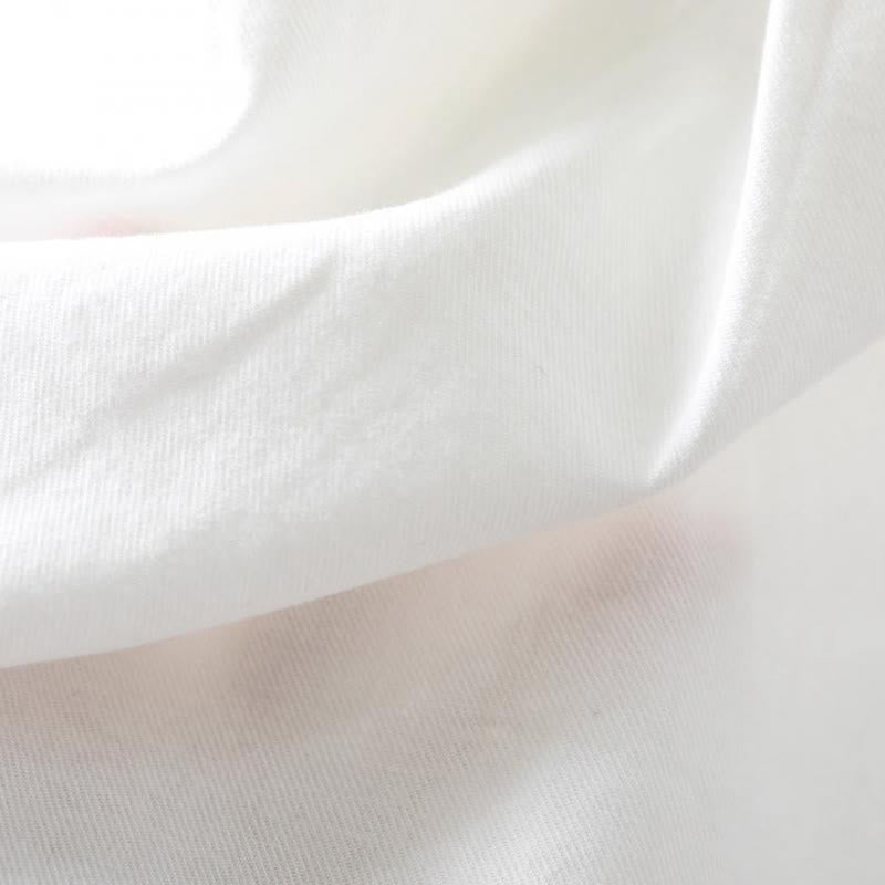 Camisa de algodón de manga larga con cuello alto para mujer, diseño con botones y bolsillos decorados con Buddha Stones en otoño - image 13