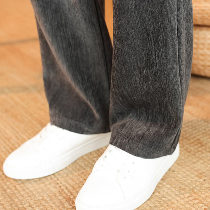 Conjunto de 2 Buddha Stones de traje Tang de invierno grueso para hombre, de pana de algodón con botones de rana, chaqueta y pantalones de manga larga con bolsillos. - image 21