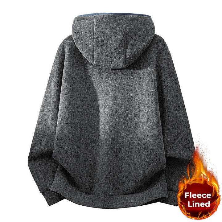 Sudadera con capucha de algodón de manga larga con forro polar y diseño de cremallera para hombre, otoño e invierno, con Buddha Stones - image 12