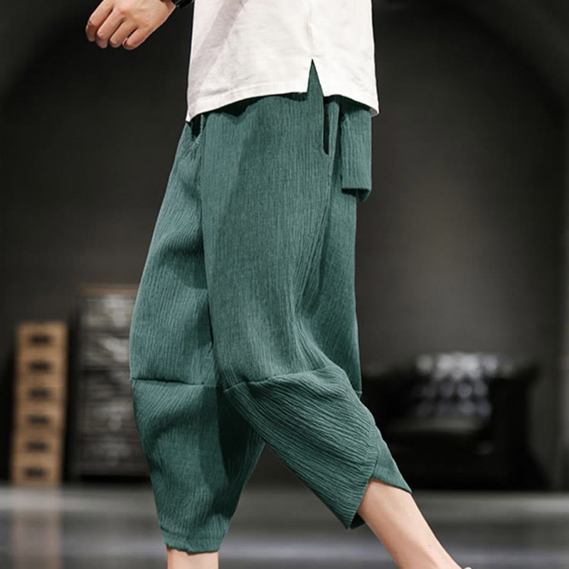 Pantalones cortos de verano Buddha Stones para hombre con bolsillos - Verde mar claro - US/UK/AU46, EU56 (5XL)  - image 9