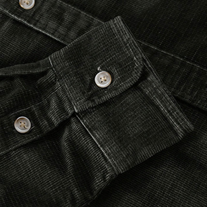 Chaqueta informal de pana con estampado de Buddha Stones, de algodón, de manga larga y color liso, para hombre, con bolsillos - image 6