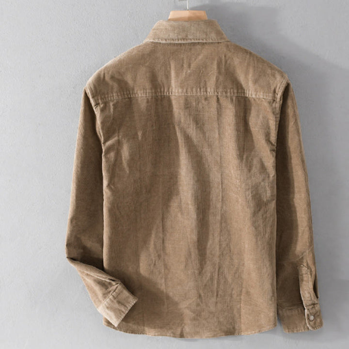 Chaqueta informal de pana con estampado de Buddha Stones, de algodón, de manga larga y color liso, para hombre, con bolsillos - image 8