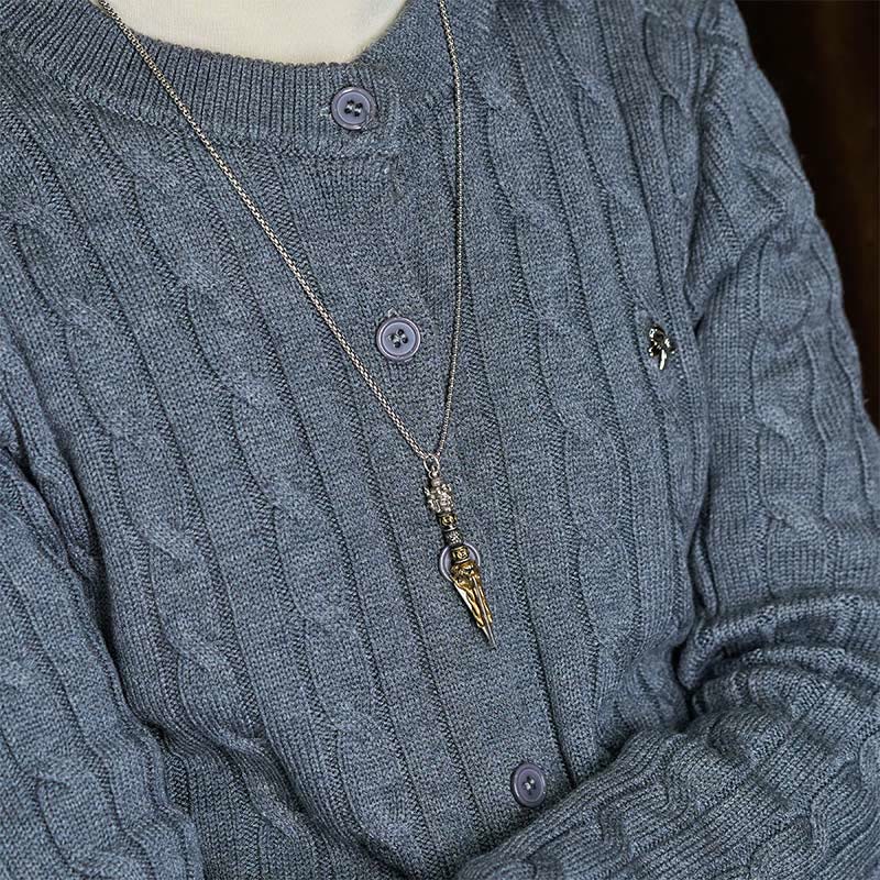 Collar con colgante de cobre con Buddha Stones, Vajra tibetano, Vajrakila, poder espiritual curativo - image 5