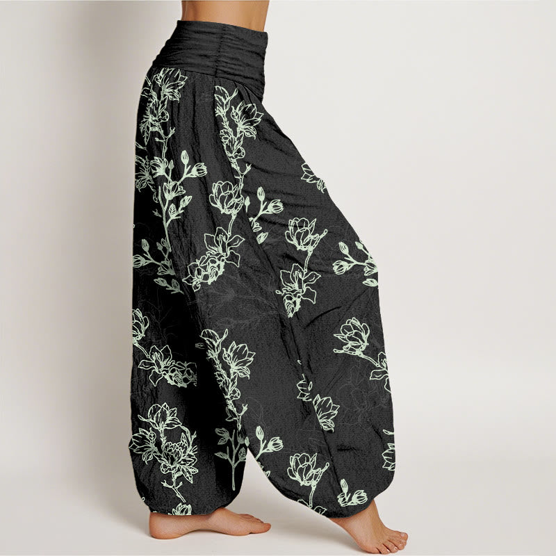 Pantalones Buddha Stones para mujer, cintura elástica - image 7