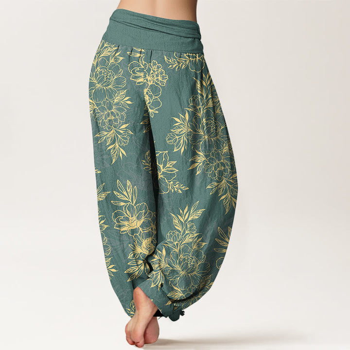 Pantalones Buddha Stones para mujer, cintura elástica - image 1