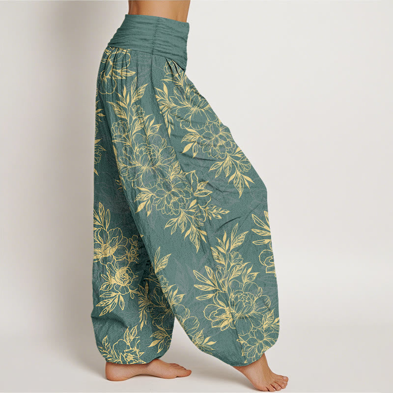 Pantalones Buddha Stones para mujer, cintura elástica - image 2