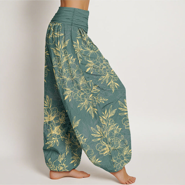 Pantalones Buddha Stones para mujer, cintura elástica - image 2