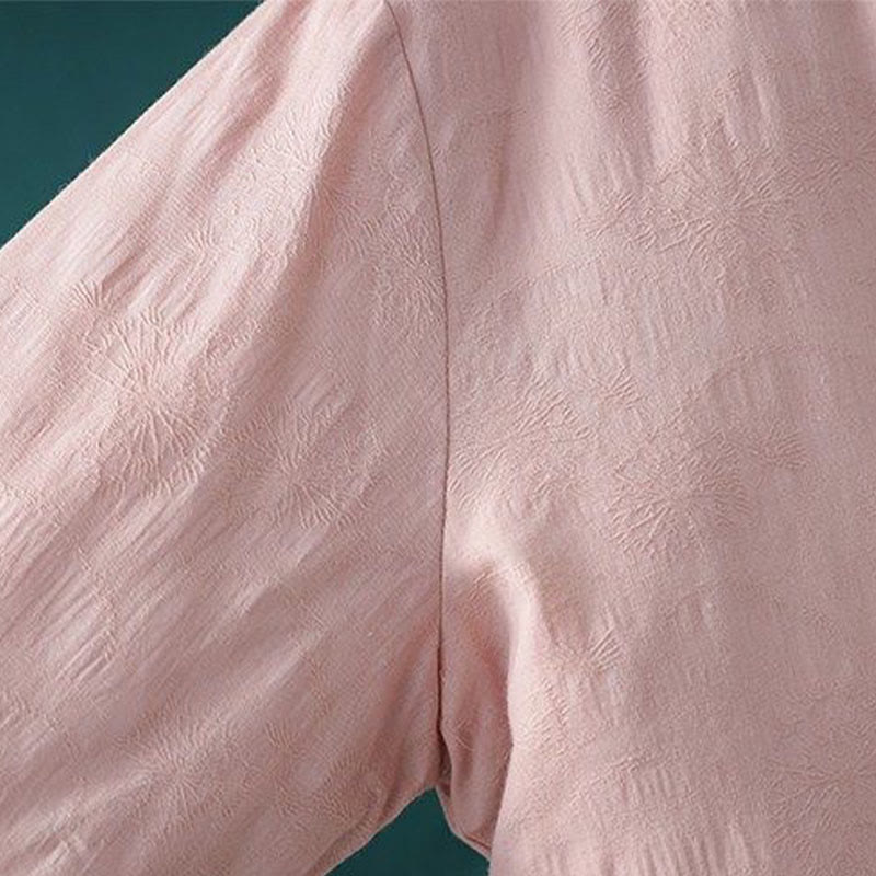 Chaqueta térmica de algodón de manga larga para mujer, con diseño de rana y botones bordados con flores y vides, de Buddha Stones, de invierno. - image 13